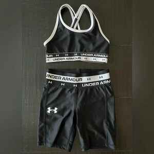 UNDER ARMOUR Girls' Sports Top & Boyshort 2-Piece Set Girls S
